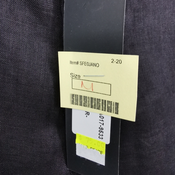 MEDIUM BLU9 100% Linen Black Pants NWT - Picture 13 of 15